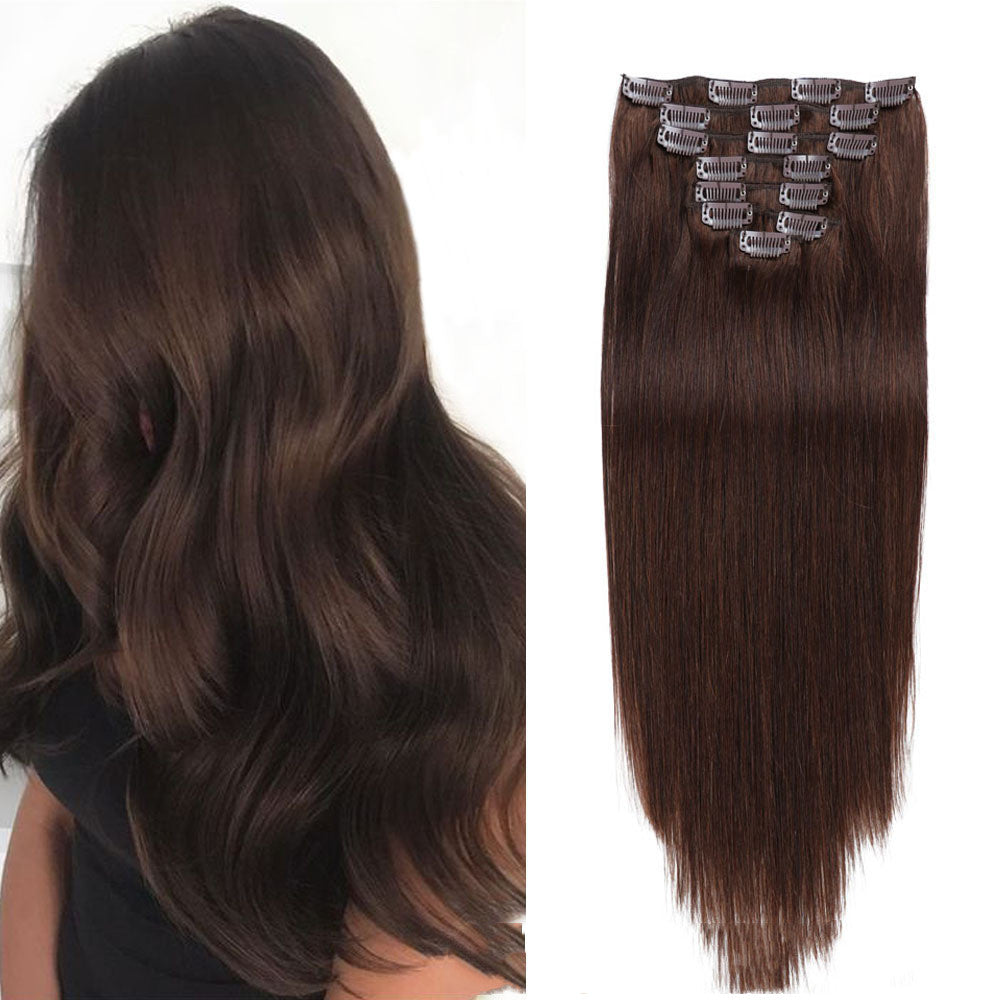 Peluca en vivo de extensión de cabello que no deja marcas