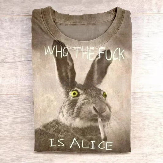 Mens Short-Sleeve Crew-Neck 3D Printed Shirt