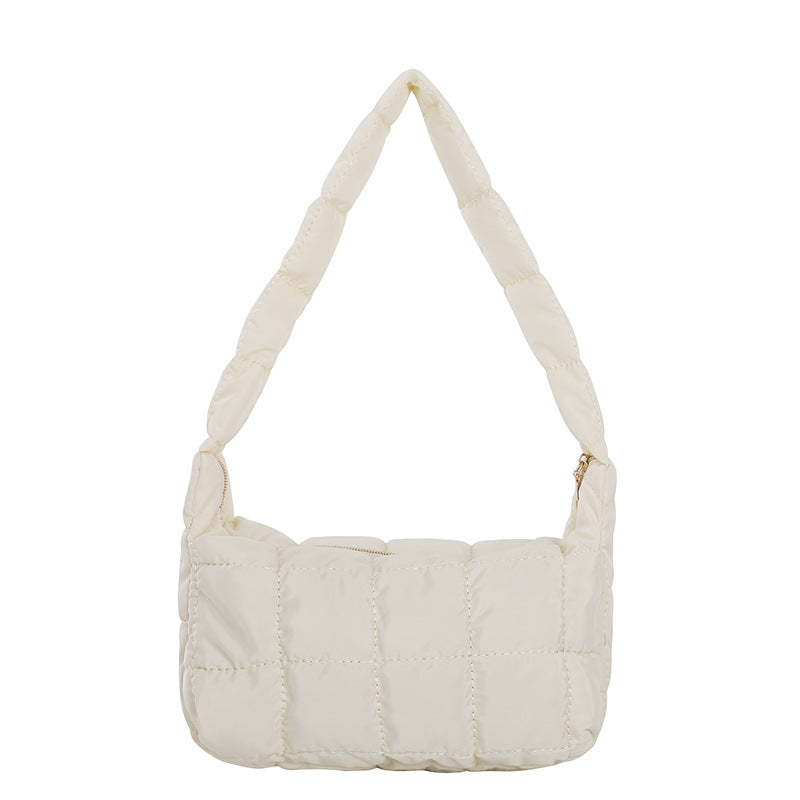 Bolso de hombro moderno, famoso en internet, con pliegues, en forma de nube, para mujer