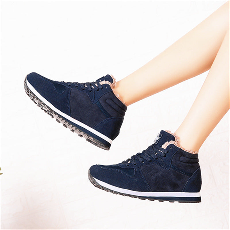Zapatillas de algodón cálidas para mamá y papá de mediana edad y mayores