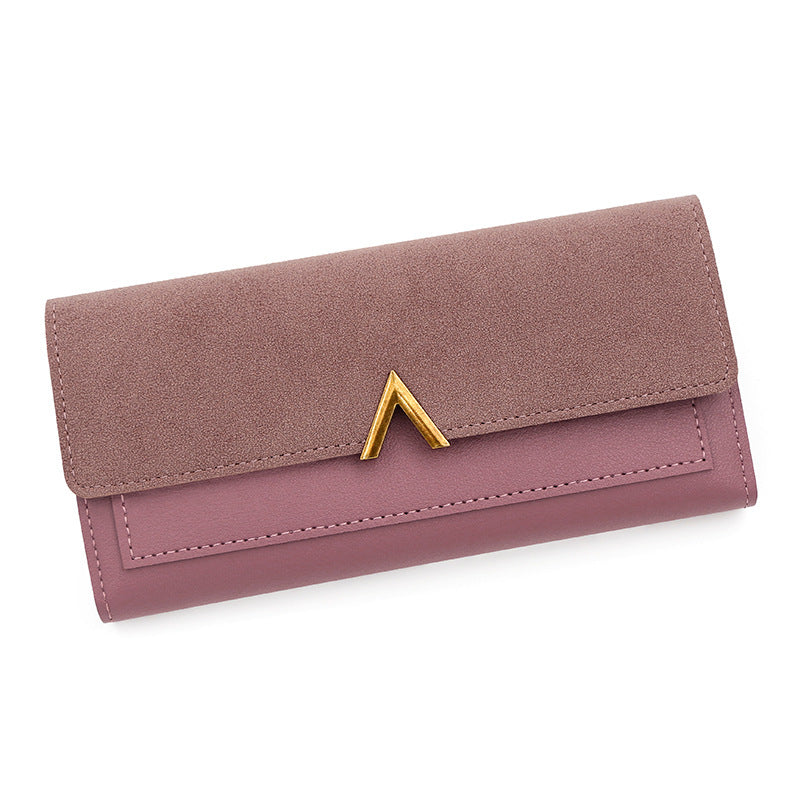 Cartera larga sencilla y a la moda para mujer