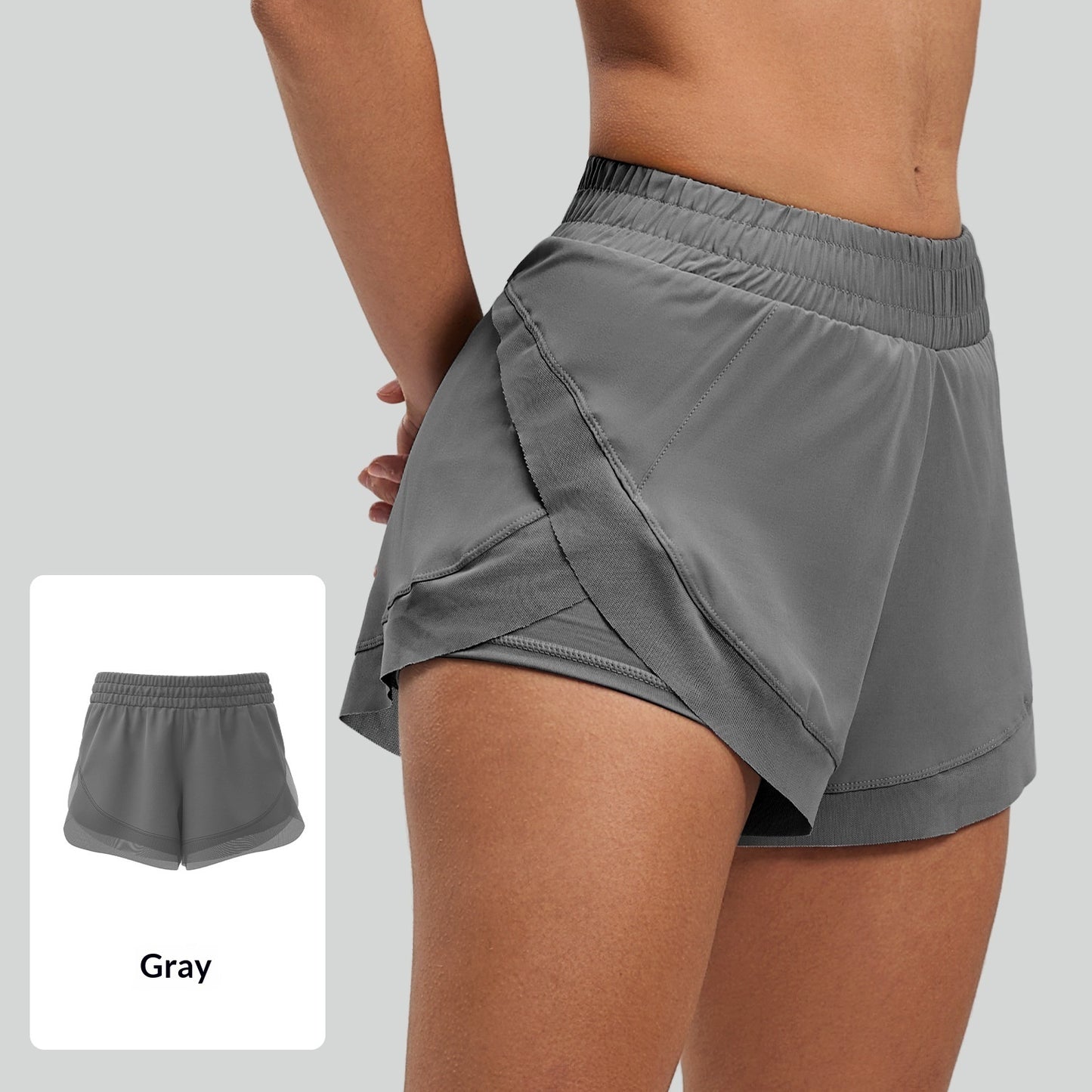 Pantalones cortos deportivos de entrenamiento, pantalones cortos de yoga sin costuras con sensación de desnudez y bolsillos