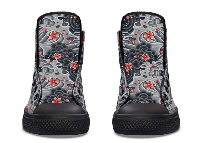 Zapatillas de lona altas estampadas para parejas