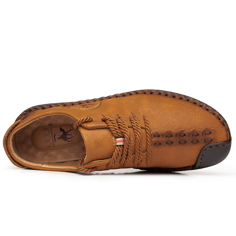 Zapatos casuales de piel de vacuno de primera capa