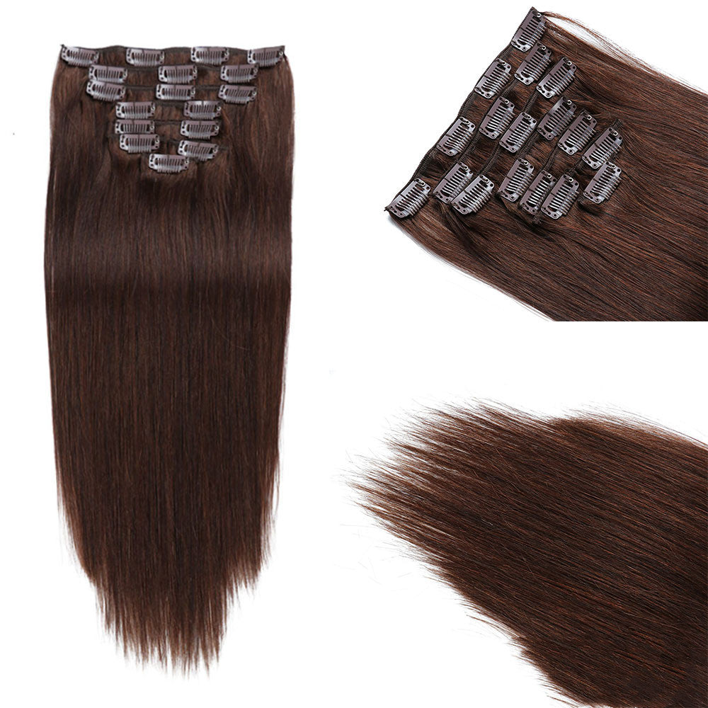 Peluca en vivo de extensión de cabello que no deja marcas