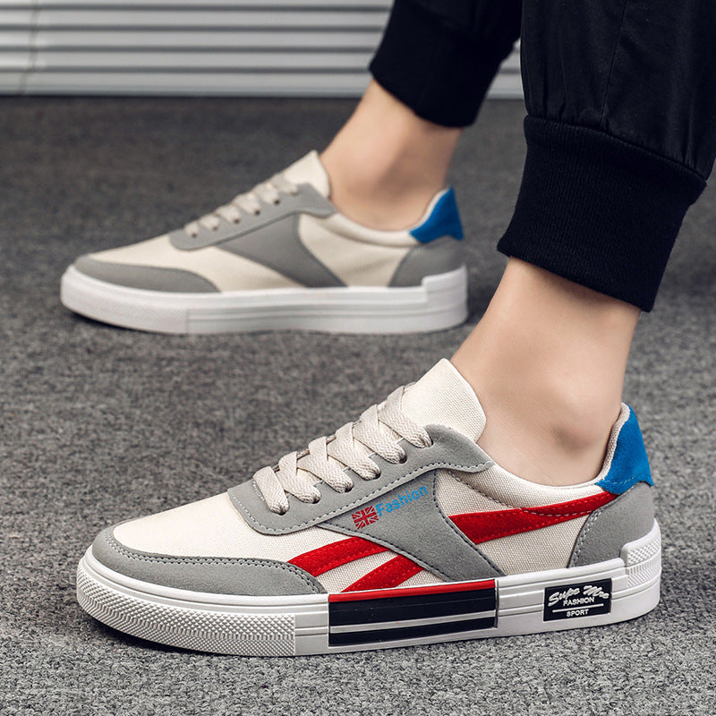 Zapatillas de lona casuales de tendencia coreana para hombre