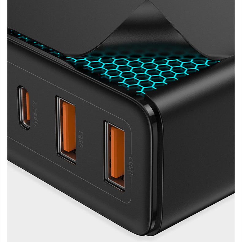 Cargador de teléfono móvil GaN de cuatro puertos y 100 W