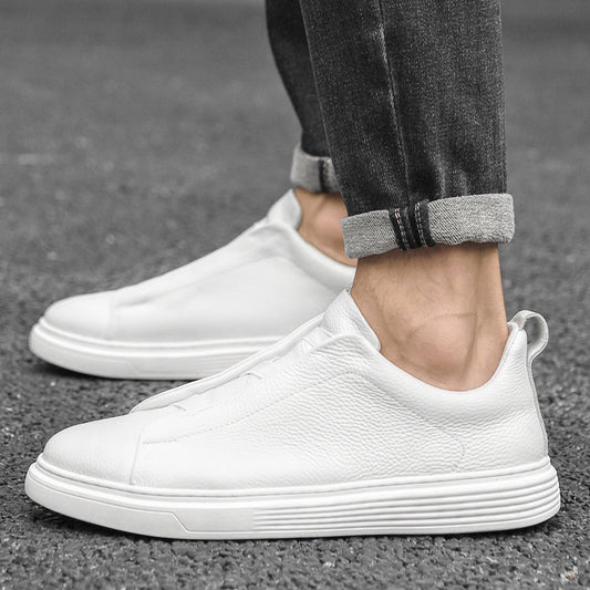 Zapatillas Deportivas Bajas de Piel Vacuna para Hombre