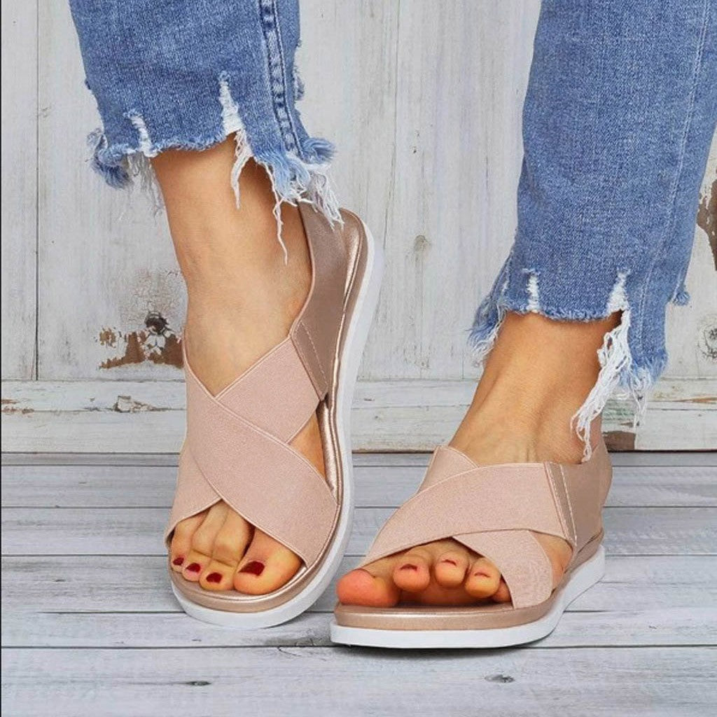 British wind flat sandals