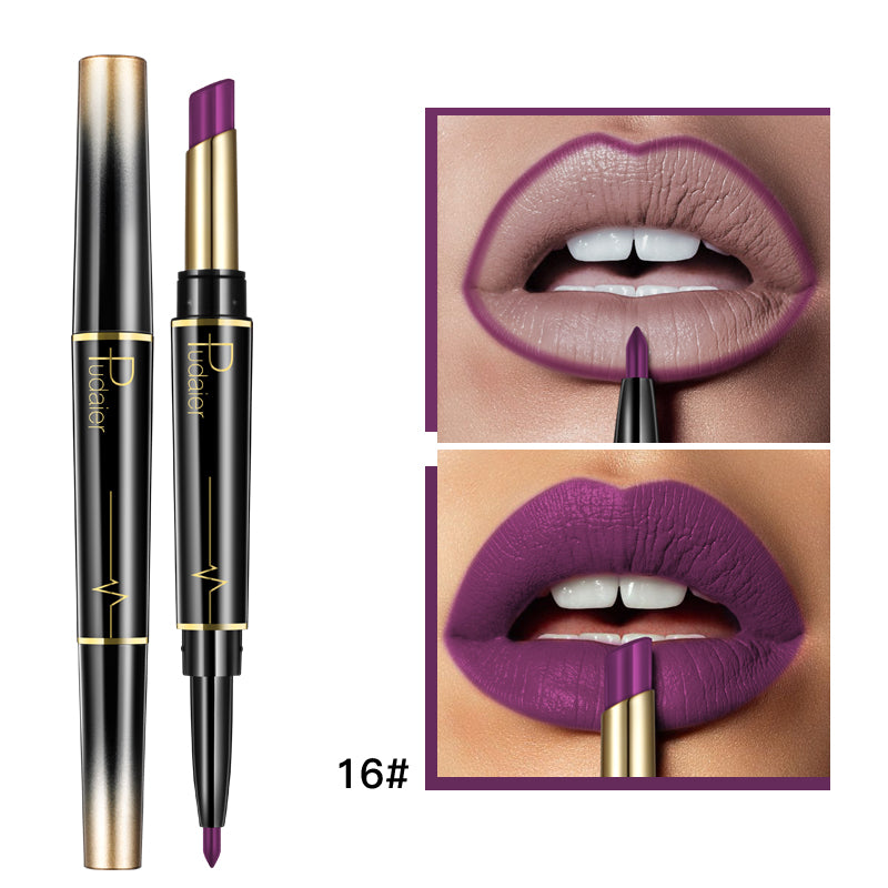 Delineador de labios doble