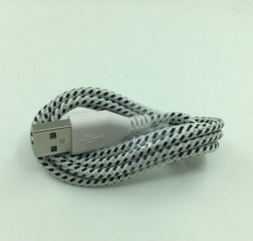 Cable de datos trenzado de nailon Micro USB Cable de cargador USB