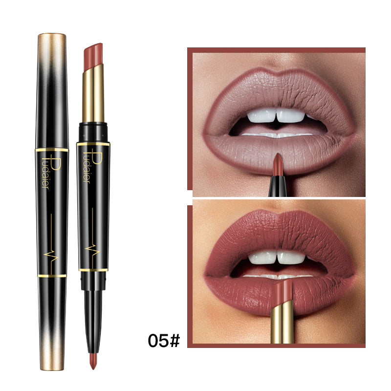 Delineador de labios doble