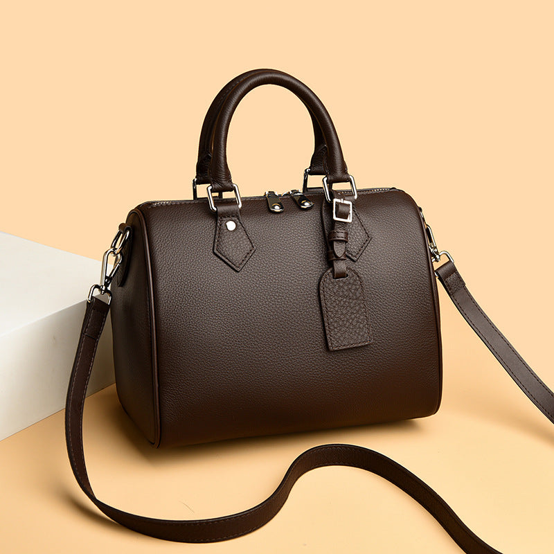 Nuevo Elegante Bolso Bandolera de Cuero Genuino para Mujer