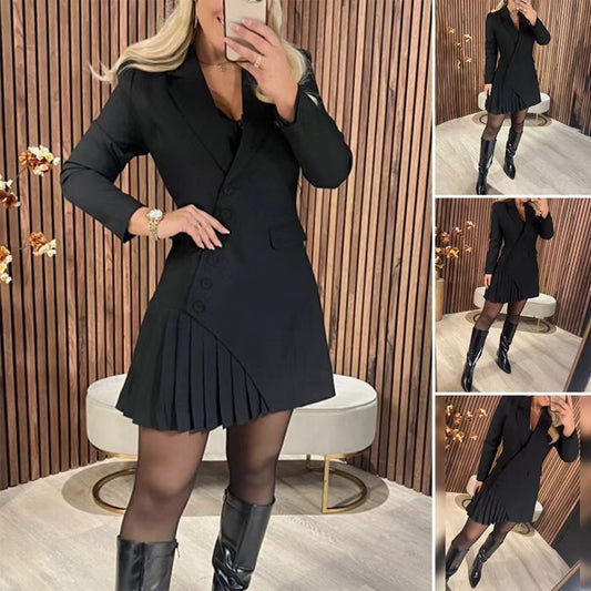 Summer Elegant Figure-flattering And Chic Suit Dress