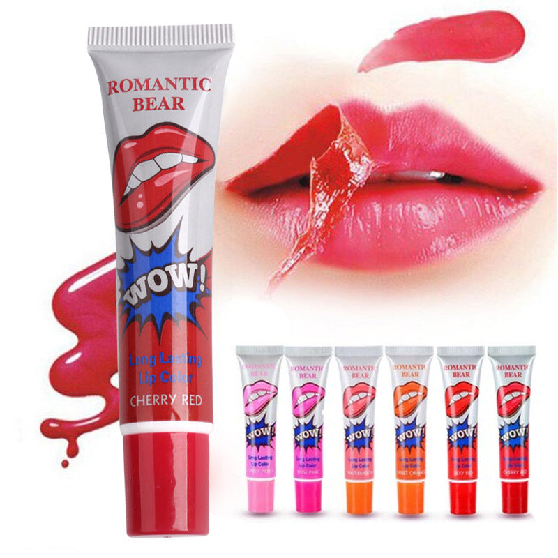 Increíble Lápiz Labial Líquido Peel Off de 6 Colores, Resistente al Agua, de Larga Duración, Máscara de Brillo Labial, Maquillaje Hidratante, Bálsamo Labial Cosmético para Arrancar