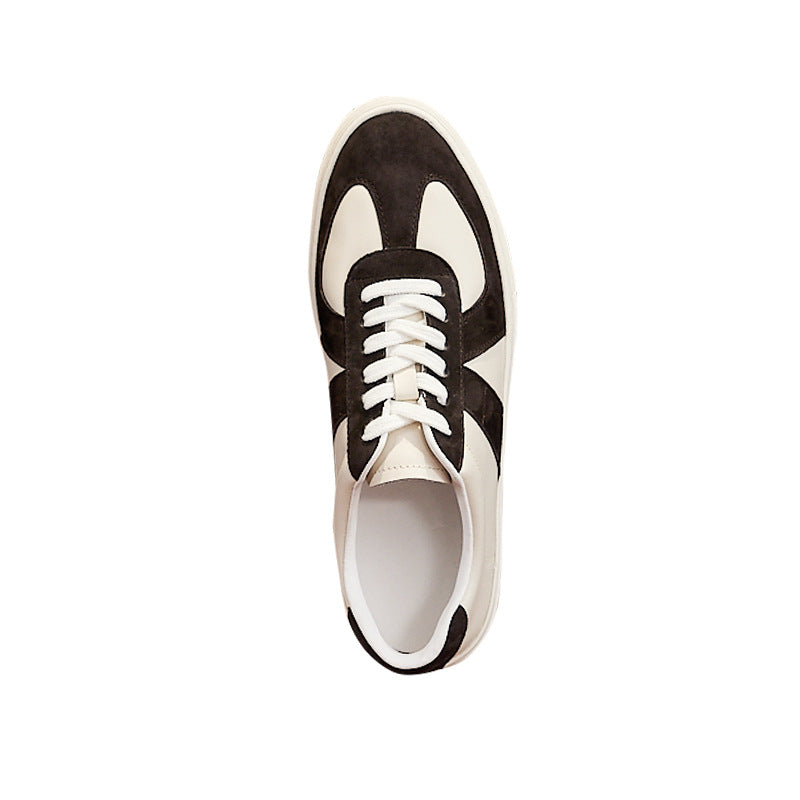 Zapatillas de skate planas casuales para pareja con combinación de colores retro