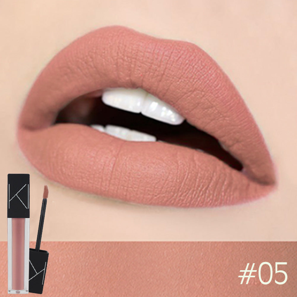 KIMUSE Maquillaje Labial Líquido Mate Suave Lápiz Labial Mate Impermeable Cosmético Maquillaje Labial Larga Duración Lápiz Labial Mate Maquillaje
