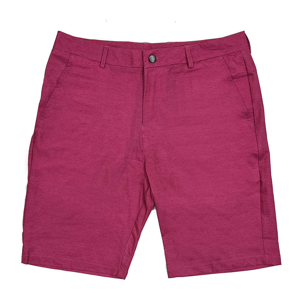 Mens Casual Dress Pants With A Belt That Offers Moderate Stretch