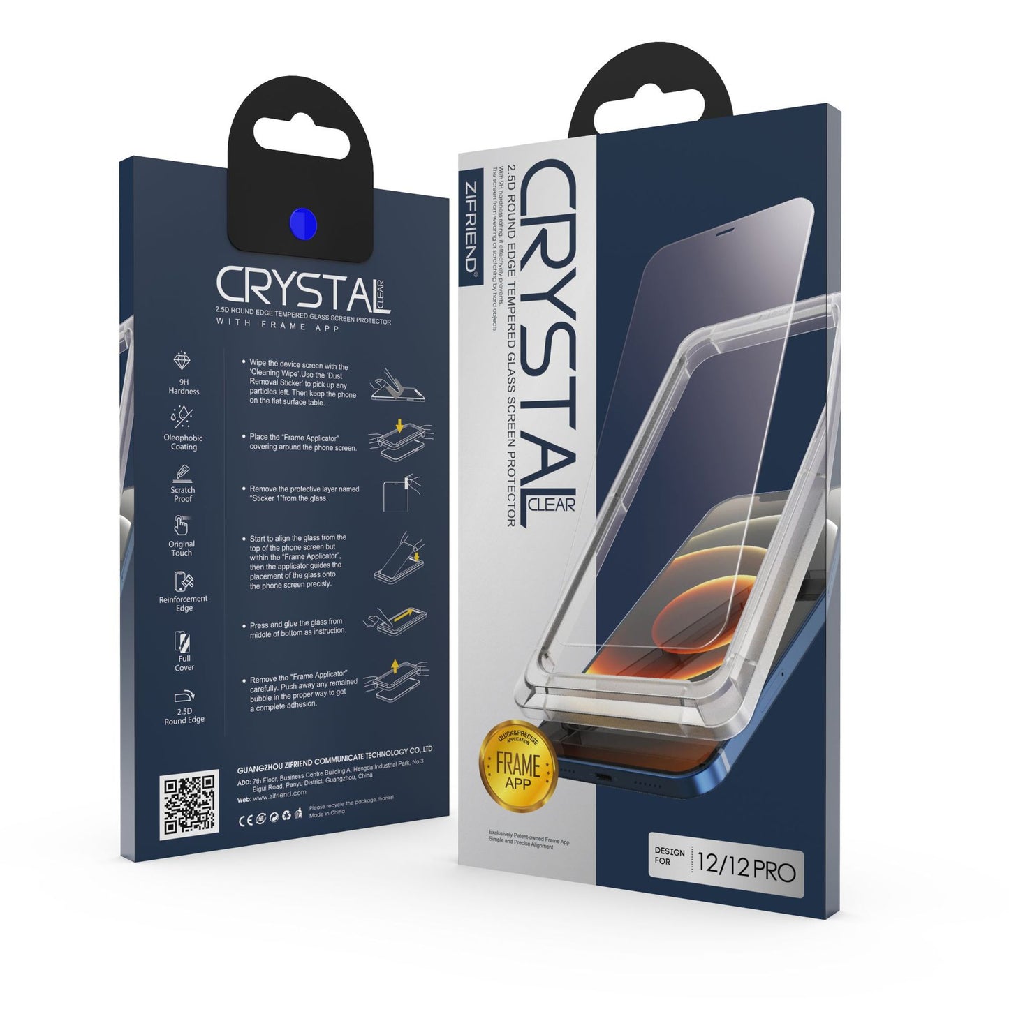 Serigrafía Protector de Pantalla Completa de Cristal Templado para Teléfonos Móviles con Kit de Instalación