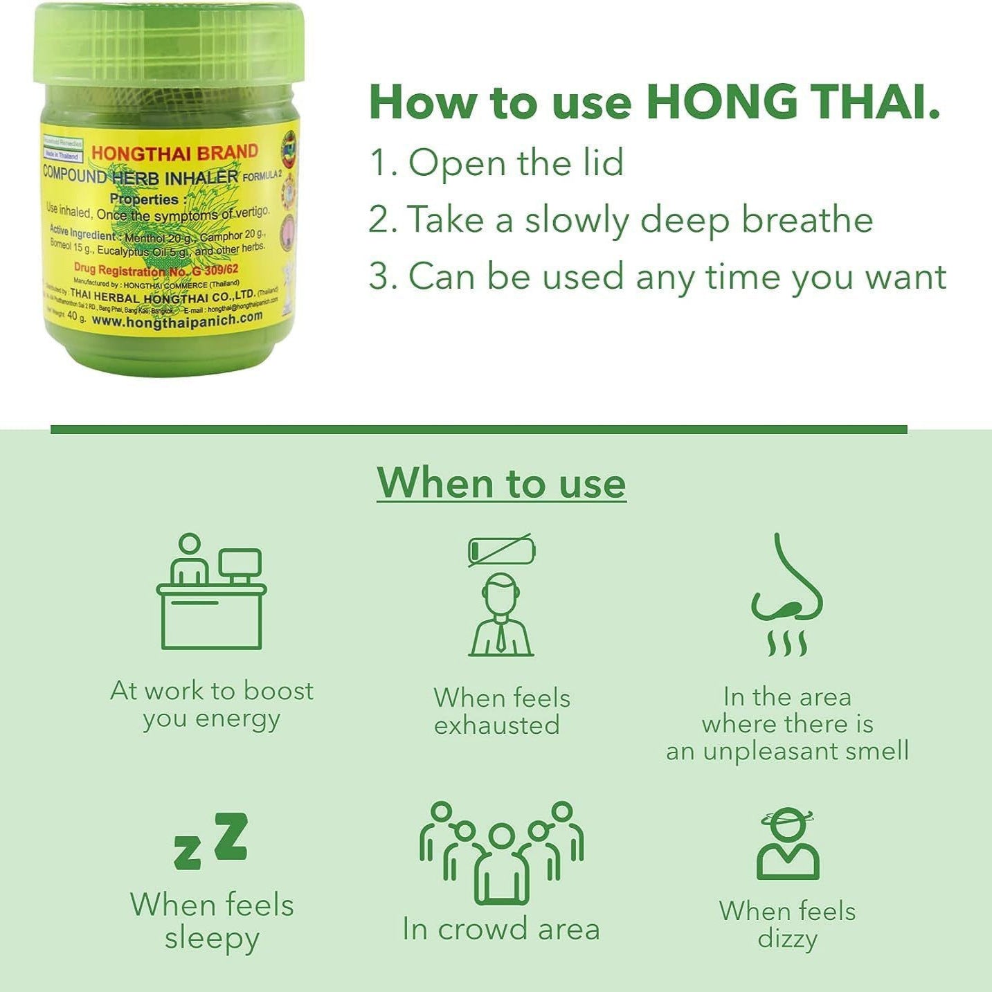 Thailand Nasal Suction Bottle Refreshing Anti-sleepy
