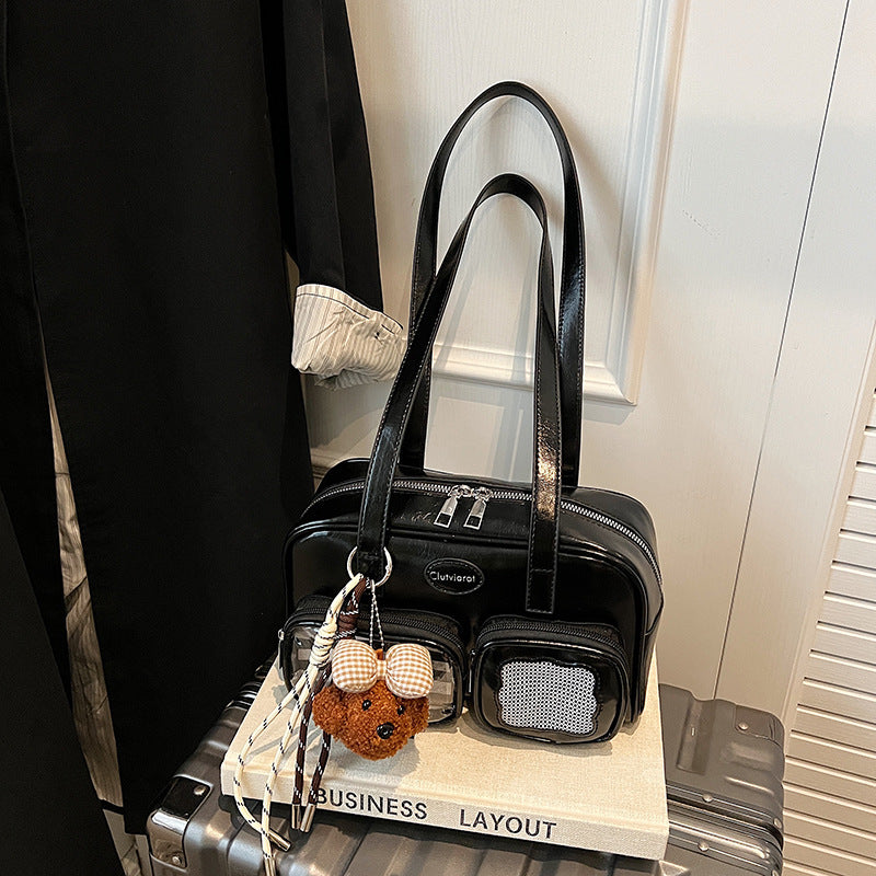 Bolso de Hombro Versátil Coreano de Cinta de Gran Capacidad para Mujer