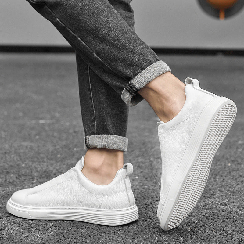 Zapatillas Deportivas Bajas de Piel Vacuna para Hombre