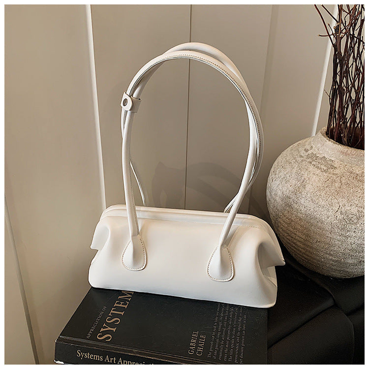 Bolso Baguette de Axila de Alta Gama y Gran Capacidad, Estilo Moderno