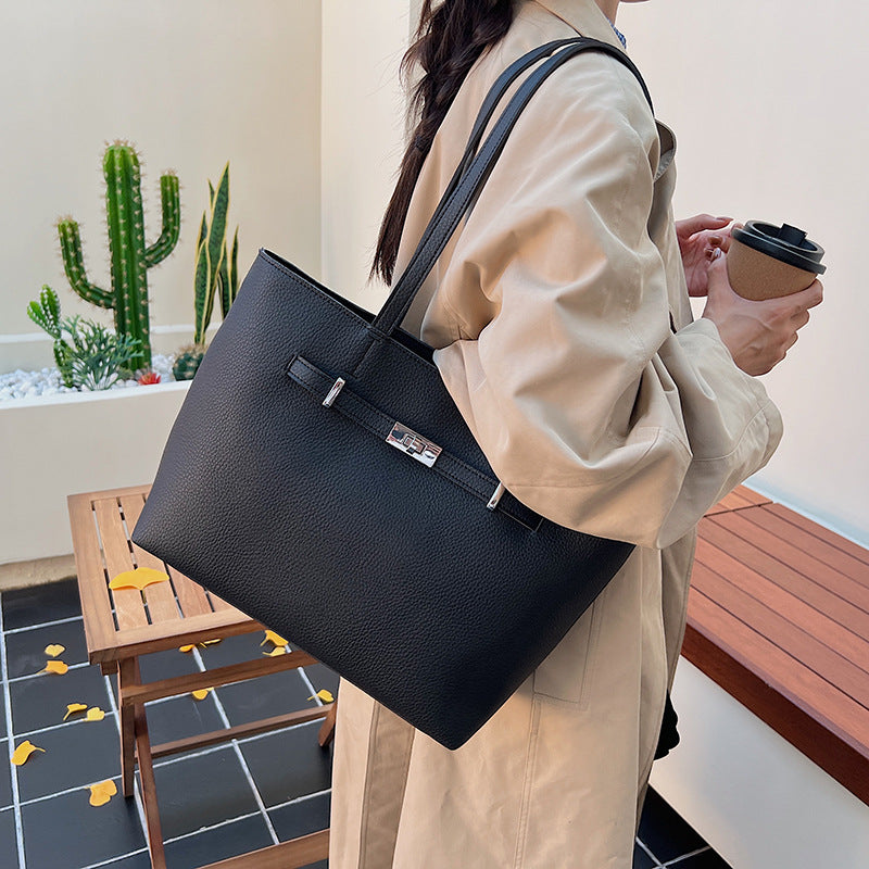 Bolso Tote Sencillo y Versátil de Gran Capacidad Para Mujer