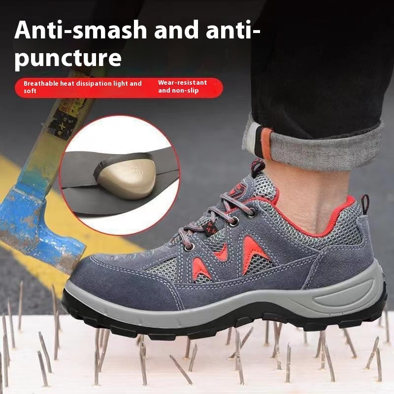 Zapatos de protección de seguridad con suela sólida para hombre Four Seasons