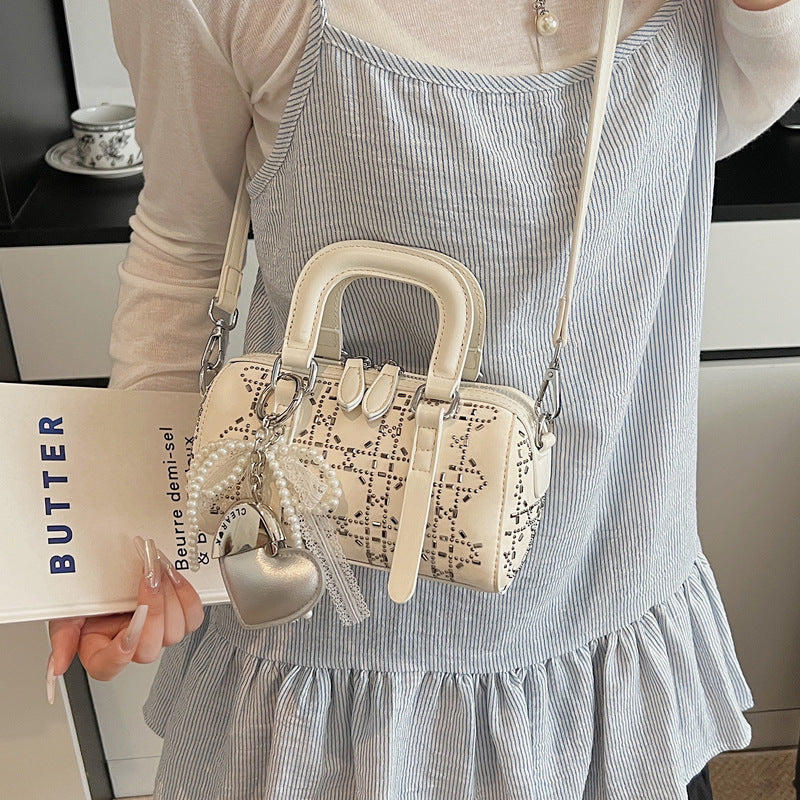 Bolso cilíndrico tote estilo coreano, minimalista, versátil y de nicho