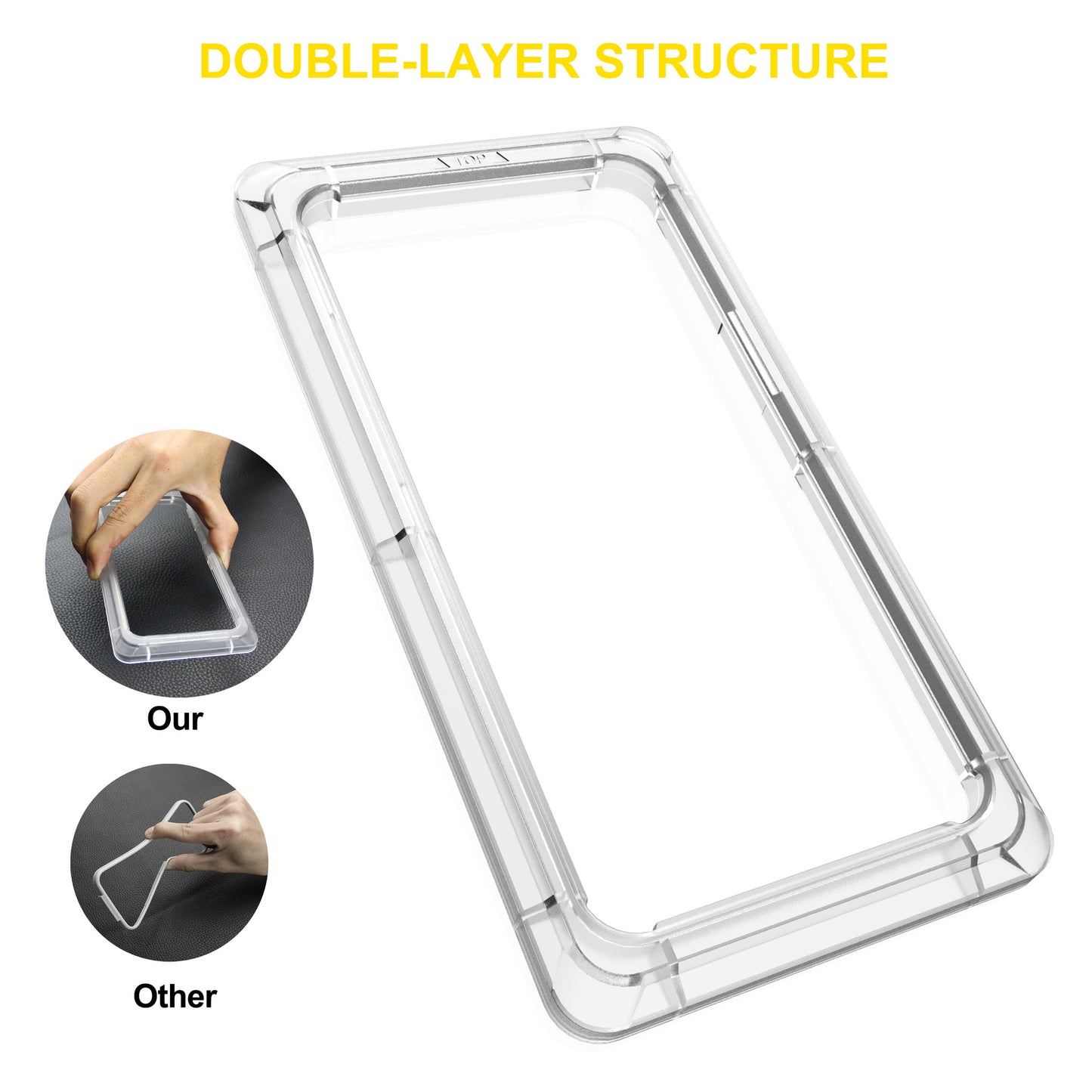 Serigrafía Protector de Pantalla Completa de Cristal Templado para Teléfonos Móviles con Kit de Instalación