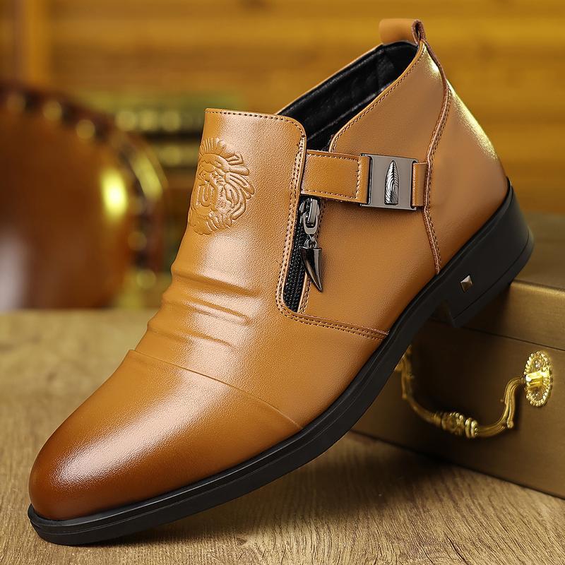 Office Shoes Nuevos Zapatos de Negocios Casuales de Moda de Caña Alta