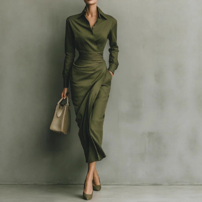 New Slim-fit Long-sleeved Dress For Women