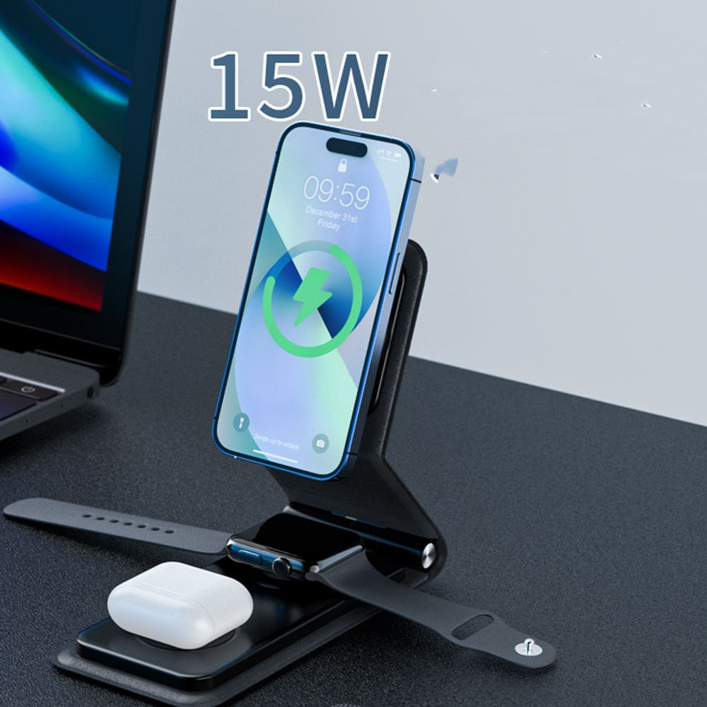 El nuevo cargador inalámbrico, cargador inalámbrico plegable 3 en 1