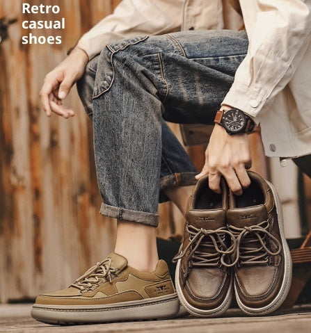 Zapatillas casual de cuero sintético para hombre
