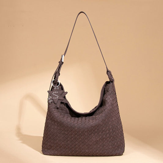 Bolso de mujer tejido a mano, estilo de hombro o axila