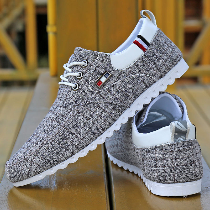 Zapatos de hombre de otoño, zapatos de niño, mocasines, zapatos de tela antiguos de Pekín