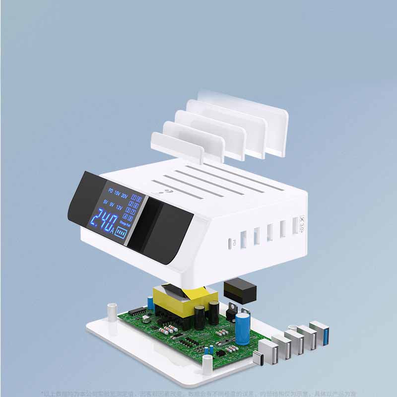 Soporte cargador de teléfono móvil con pantalla inteligente