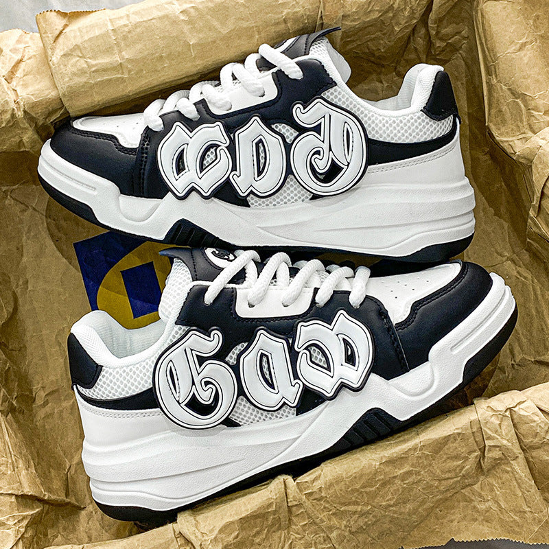 Zapatos informales de lona con plataforma de superficie de malla