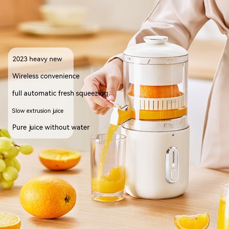 Exprimidor eléctrico inalámbrico multifuncional de acero para naranjas y limones, licuadora portátil USB mini para frutas, exprimidor a presión de cocina