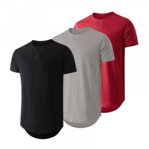 Top Faux Cotton Long Sleeve Crew Neck Short Sleeve Summer T-shirt