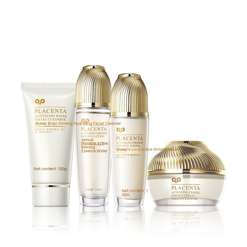 Set de productos para el cuidado de la piel con tónico activo y loción de placenta de oveja