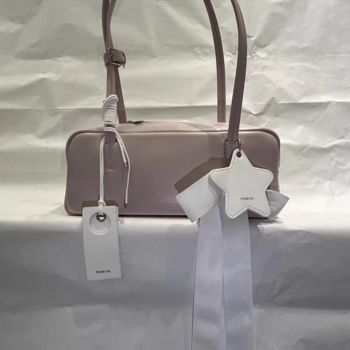 Bolso de hombro estilo baguette francesa