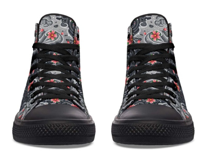 Zapatillas de lona altas estampadas para parejas