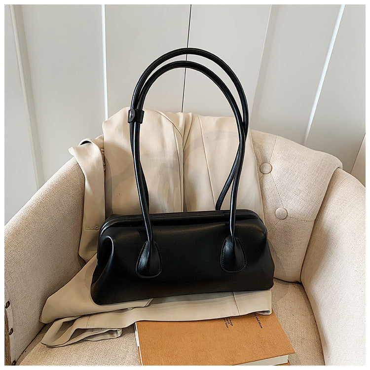 Bolso Baguette de Axila de Alta Gama y Gran Capacidad, Estilo Moderno