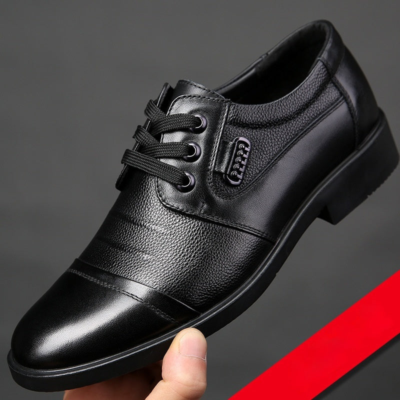 Nuevos Zapatos de Cuero con Cordones para Hombre que Combinan con Todo