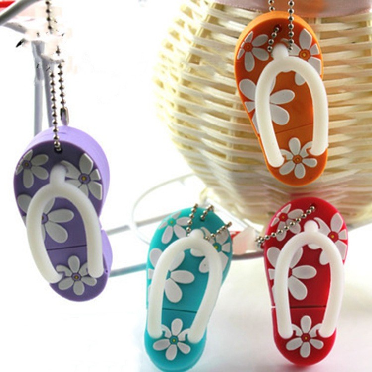 Dibujos animados creativos Zapatos de playa U Disk Moda Mini Personalización