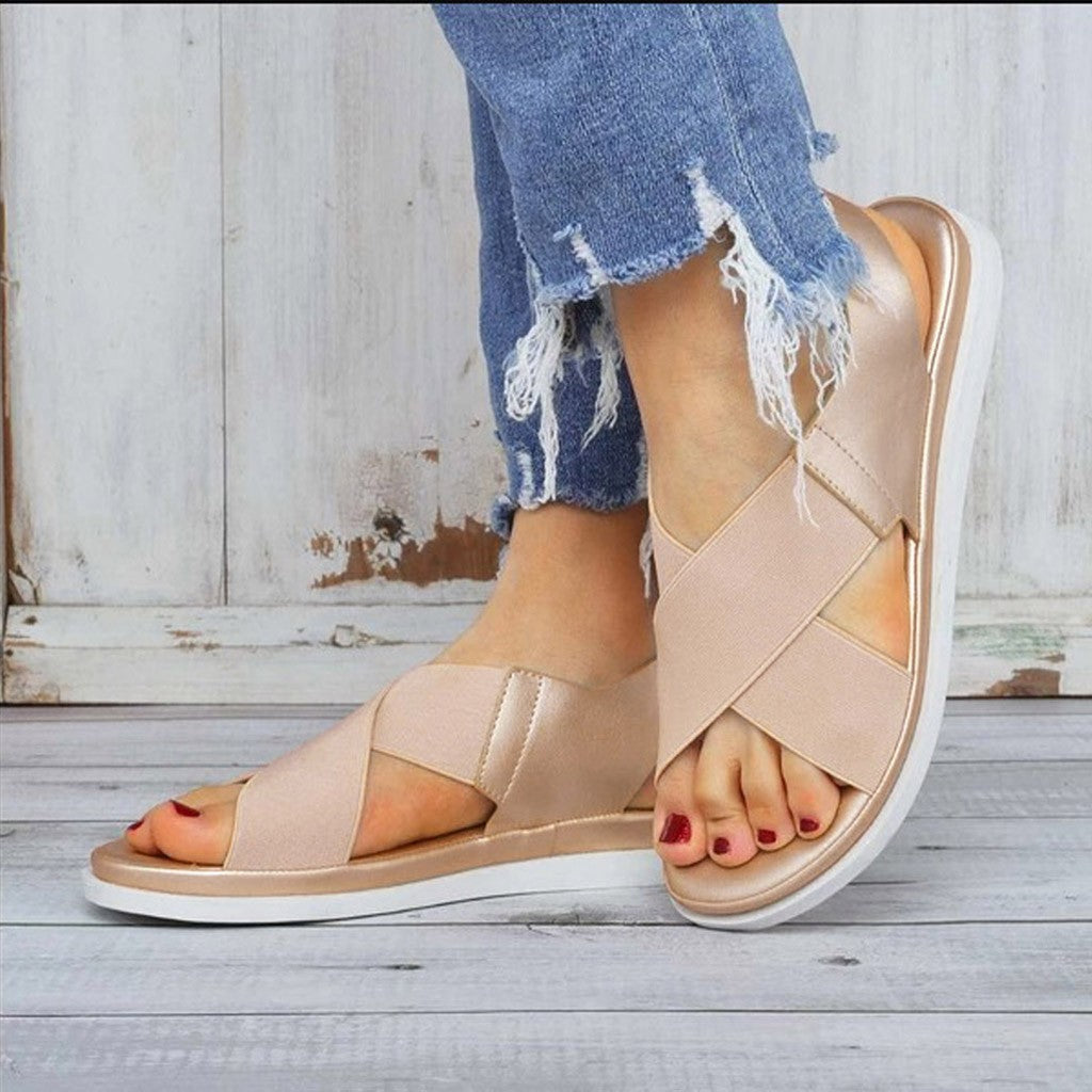 British wind flat sandals