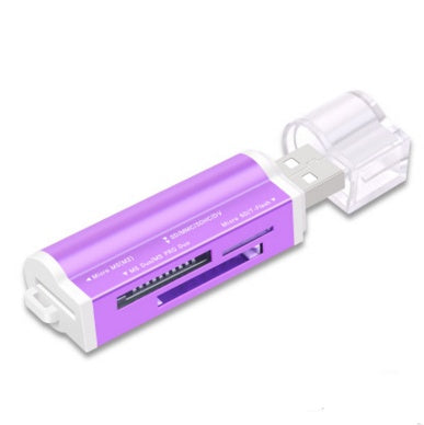 Lector de tarjetas múltiple en uno, mini versátil SDTF para cámara de teléfono móvil, tarjeta de memoria USB universal de alta velocidad