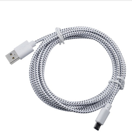 Cable de datos trenzado de nailon Micro USB Cable de cargador USB